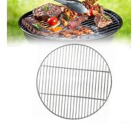 Round Stainless Steel Grill Camping Cooking Grid - Welded Construction for BBQ, Campfire and Outdoor Cooking - Provides Even Heating and Easy To Clean Surface (35 * 35cm)