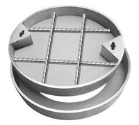 Round Stainless Steel Invisible Manhole Cover & Frame Durable Septic Tank Lid for Patios Gardens Courtyards700x700x50mm Sewage Basin Cover