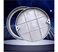 Round Stainless Steel Manhole Cover for Lawn and Vegetable Fields, Recessed Septic Tank Lid with Base, Invisible Sewage Basin Cover