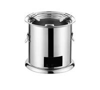 Round Stainless Steel Portable Camping Wood Stove with Grill Grate Tent Stoves Wood Burning, Ideal for Cooking, Grilling & Heating(18.5x18.5x18cm)