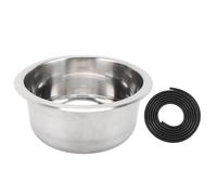 Round Stainless Steel RV Sink, Single Bowl Bar Sink, 11.8x5.7 Inch with 40mm Drainage - Rustproof Durable Design, Easy - to - Clean Mirror Polished, Ideal for Camping and Caravan