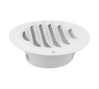 Round Stainless Steel Vent Grille for Exterior Wall Ducts with Mesh Screen to Enhance Airflow and Block Debris for Residential and Commercial Use (80)