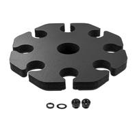 Round Stand Tray Holds 8 Lightweight Metal Design For Home Karaoke & Professional Studios Microphone Stand