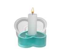 Round Star Silicone Candlestick Molds Heart Cements Holder Mold Home Decorations Wedding Party Plaster Decoration Geometric Candlestick Resin Mold Wedding Ceremony Decoration