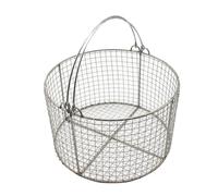 Round Sterilisation Basket, Stainless Steel Instrument Cleaning Tray, Mesh 10mm/0.4in, for Laboratories, Hospitals, Dental Clinics(30x30cm/11.8x11.8in)