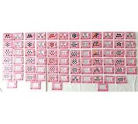 Round Stick On Bindi Plain Traditional Forehead Dot - Multiple Colours & Sizes - Red, 1mm