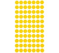 Round Stickers 15mm Yellow Label - Easy to Remove Labels 1.5cm - 770 Pack by Royal Green