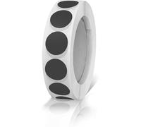 Round Stickers Black White 13 mm Circle Labels with Color Coding Dot Sticker, Self Adhesive Waterproof Blank Marking Dots for Office Shop Home Classroom Marking, 2000Pcs