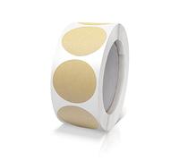 Round Stickers Kraft 25 mm Circle Labels Colour Coding Dot Vinyl Floor Sticker Waterproof Removable Roll of 500
