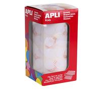 Round Stickers on Roll Diameter 15 mm White