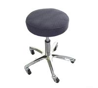Round Stool Protector Cover for Swivel Chairs Flannel Material, Waterproof and Comfortable, for Everyday Protection (Dark grey)