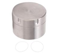Round Storage Tin Mini Portable Ti Alloy Sealed Circular Candle Tin for Containing Tea Travel Essentials Lightweight Durable Metal Container