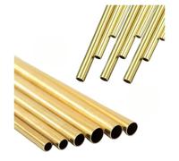 Round Straight Brass Alloy Tube Pipe for Modeling Cutting Tool, OD 2mm-25mm, 200/300/500mm Length(500mm-OD 2 x ID 1.5mm)