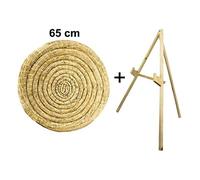 Round straw target 65 cm with a stand