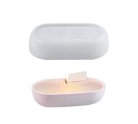 Round Striped Jars Mold Flexible Flower Planter Silicone for Jars and Storage Containers Resin Mold