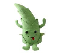 Round Stuffed Vegetable Plush Toy Soft Doll with Embroidered Face and Limb for Home Office Decoration and Gift