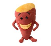 Round Stuffed Vegetable Plush Toy Soft Doll with Embroidered Face and Limb for Home Office Decoration and Gift