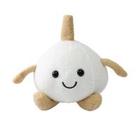 Round Stuffed Vegetable Plush Toy Soft Doll with Embroidered Face and Limb for Home Office Decoration and Gift