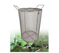 Round Submersible Pump Screen,Lockable Farm Irri Water Pump Filter Cover,6mm Well Pump Protection Net Stainless Steel Filter Mesh(Middle Hole,30x80cm/11.81x31.5in)