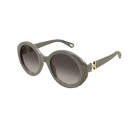 Round Sunglasses- female- Chloé- Sunglasses- Green- 53 MM- Accessories 53 MM