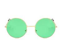 Round Sunglasses - Hippie Sunglasses | Circular Sunglasses for Men | Retro Hippie Sunglasses | Hippy Specs Sunglasses | 60s Style, Green, Please See Description