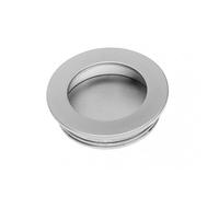 Round Sunk Handle Colour Satin Chrome (Aluminium)