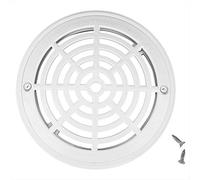 Round Swimming Pool Main Drain Cover, 8 Inch Replacement Pool Drain Cover, Universal Plastic Drain Cover for Swimming Pools