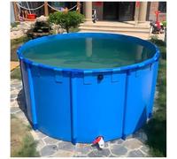 Round Swimming Pool with Drain Valve 180x120 cm Easy Installat for Water Sto & Irrigat Soluts Ideal forPond & Outdoor Use
