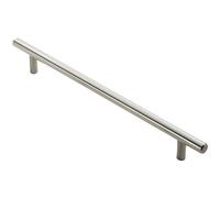 Round T Bar Cabinet Pull Handle 828 x 12mm 768mm Fixing Centres Satin Nickel
