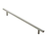 Round T Bar Cabinet Pull Handle 828 x 12mm 768mm Fixing Centres Satin Nickel Loops Metallics One Size