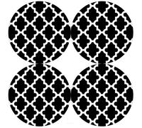 Round Table Mat Placemat Set 4 Pieces 33cm 7 Designs Modern Kitchen Dinner 4 PCS