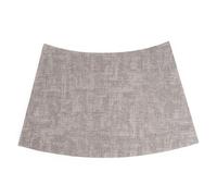 Round Table Placemats Set of 4, Faux Leather Wedge Shape Place Mats Heat Resistant Wipeable Washable Table Mats for Dining Outdoor Indoor(Light Grey,Set of 4)