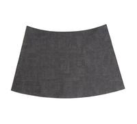 Round Table Placemats Set of 4, Faux Leather Wedge Shape Place Mats Heat Resistant Wipeable Washable Table Mats for Dining Outdoor Indoor(Dark Grey,Set of 4)