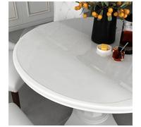 Round Table Protector Transparent PVC 90cm 1.6mm Waterproof ScratchMat EasyClean