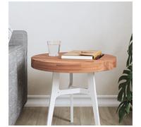 Round table top 40x4cm Solid Beech Wood Untreated Brown Side Bar Replacement New