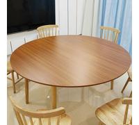 Round Table Top Extender Foldable, Large Round Foldable Table Top No Legs,Wood Round Folding Tabletop Space Saving Extender, for Family Dinners(Golden Teak,1.4m)