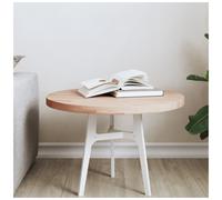 Round table top light brown Ø50x2.5cm solid beech wood replacement top for bars