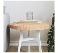 Round Table Top Natural Pine 40cm Ø x 3cm Thick Untreated Solid Wood Perfect