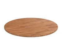 Round Table Top Solid Oak Light Brown Ø90cm x 1.5cm Rustic Dining Cafe Bar Shelf