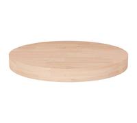 (natural, 50 x 4 cm) vidaXL Solid Wood Oak Round Table Top Untreated Table Top Multi Colours/Sizes