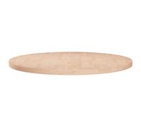 Round Table Top Solid Oak Natural 70cm Ø x 2.5cm Reversible Light Brown Indoor