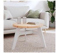 Round Table Top Solid Pine 60cm x 3cm Natural Unfinished Side Table Rustic Look