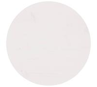 Round Table Top Solid Pinewood White Ø60x2.5cm Rustic Smooth Surface Durable Bar
