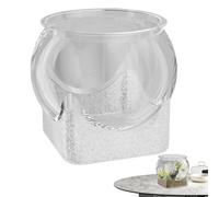Round Tank - Transparent Effect Resistant Aquarium | Clear Desktop Landscape Container | Small Turtle Betta Tank for R Betta Turtle, Home Decoration, Flower Vase - Heart