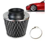 Round Tapered Air Filter - 76mm Air Filter Accessories | Flexible and Reusable High Flow Cold Intake Adapters High-Performance Car for Car and Motorcycle