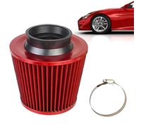Round Tapered Air Filter | 76mm Universal Automobile Refitting Accessories | Multifunctional Cold Air Inlet Cone Replacement High Flow Cold Intake Adapters for Sports Racing Car Engine