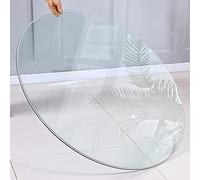 Round Tempered Glass Tabletop Ø 35cm 50cm 80cm 100cm 9mm Thick Clear Glass Table Plate for Dining Room/Coffee Table Easy to Clean Stylish and