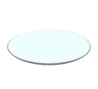 Round Tempered Glass Tabletop 70cm Safety Rounded Edges Replacement Glass for Dining Table Patio Café Coffee Table - Perfect for Dining Room Decor