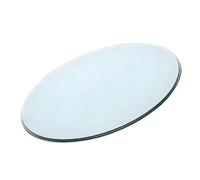 Round Tempered Glass Tabletop 8mm Thick Polished Beveled Edge Safe and Versatile for Dining Bistro Restaurant Use (68cm)