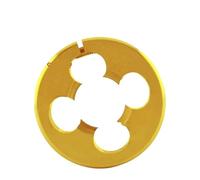 Round Threading Die HSSE with Tin AR-D Thread Round Die M1 M2 M2.5 M3 M4 M5 M6 M7 M8 M9 M10 M11 M12 M13 M14 M16 M18 M20 M22 M24 Screw Threading Dies(M2.5X0.45 D-20 K-7)